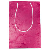 Glamoureuze Roze Verf Bruiloftsfeest Medium Cadeauzakje (Voorkant)