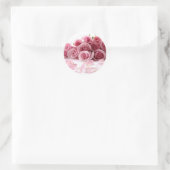 Glamoureuze rozen ronde sticker (Tas)