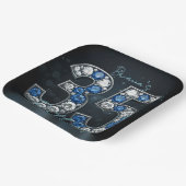 Glamoureuze Sapphire Diamond 35e verjaardag Papieren Bordje (Gebogen)