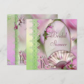 Glamoureuze schoenen, Magnolia en Fan-Vrijgezellen Kaart (Voorkant / Achterkant)