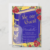 Glamoureuze schoonheid en het Beest Sprookje Geel Kaart (Voorkant)