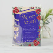 Glamoureuze schoonheid en het Beest sprookje Kaart (Staand voorkant)