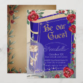 Glamoureuze schoonheid en het Beest sprookje Kaart (Voorkant / Achterkant)