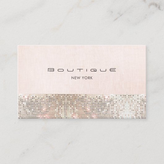 Glamoureuze schoonheid en Mode Visitekaartje (Voorkant)