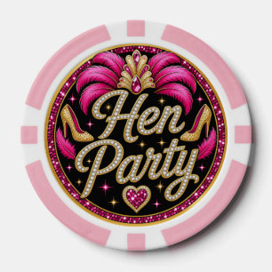 Glamoureuze Showgirl Hen Party Las Vegas Foto Poker Chips