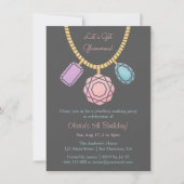 Glamoureuze Sieraden Maken Meisjes Verjaardagsfees Kaart (Voorkant)