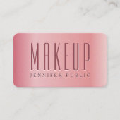 Glamoureuze Sjabloon Roos Gold Luxury Make-up Arti Visitekaartje (Voorkant)