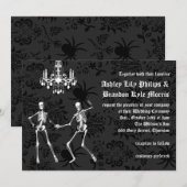 Glamoureuze Skeletons Weddenschap Kaart (Voorkant / Achterkant)