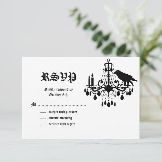 Glamoureuze skeletten RSVP (Staand voorkant)