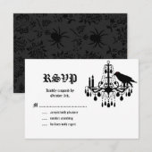 Glamoureuze skeletten RSVP (Voorkant / Achterkant)