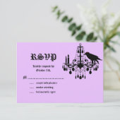 Glamoureuze Skeletten RSVP paarse (Staand voorkant)