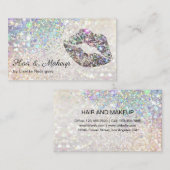 Glamoureuze Sparkly Glitter Lip Gloss Kiss Visitekaartje (Voorkant / Achterkant)