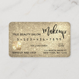 Glamoureuze Sparkly Gold Glitter Credit Kaart Make Visitekaartje