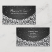 Glamoureuze ster Sparkle Black Visitekaartje (Voorkant / Achterkant)