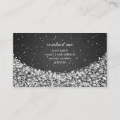 Glamoureuze ster Sparkle Black Visitekaartje (Achterkant)