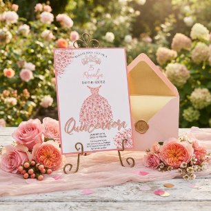Glamoureuze Sweet 15 Quinceañera Uitnodiging