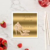 Glamoureuze Sweet 16 Gold Stilettos servetten (Insitu)