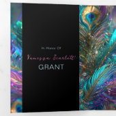 Glamoureuze veren Sweet 16 Party uitnodiging (Binnenzijde eerst)