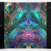 Glamoureuze veren Sweet 16 Party uitnodiging (Binnenkant midden)