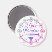 Glamoureuze verpleegster shot schattig grappig med magneet (Voorkant / Achterkant)