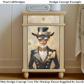 Glamoureuze Victoriaans bruid & bloemen R8 Decoupa Tissuepapier