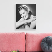 Glamoureuze vrouw canvas afdruk (Insitu (Woonkamer))