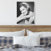 Glamoureuze vrouw canvas afdruk (Insitu (Slaapkamer))