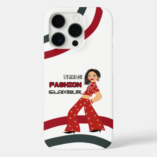 Glamoureuze vrouw Case-Mate iPhone case (Achterkant)