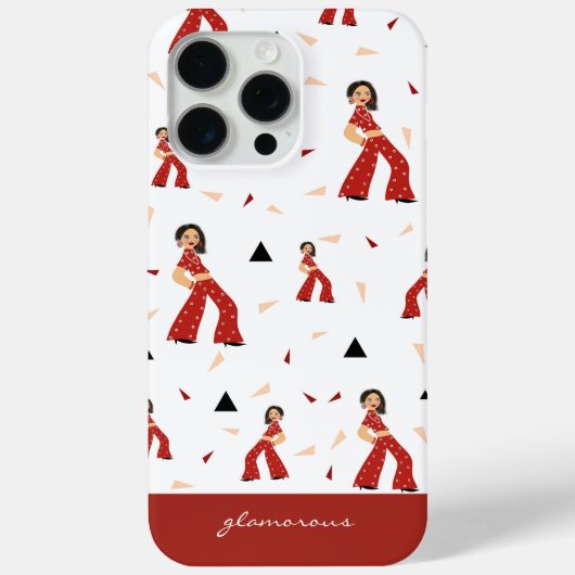 Glamoureuze vrouw Case-Mate iPhone case (Achterkant)