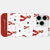 Glamoureuze vrouw Case-Mate iPhone case (Achterkant (horizontaal))