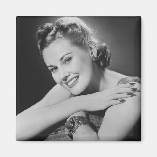 Glamoureuze vrouw magneet (Voorkant)