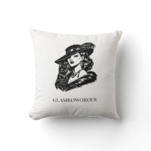 Glamoureuze vrouw met kat mode-illustratie