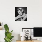 Glamoureuze vrouw poster (Thuiskantoor)