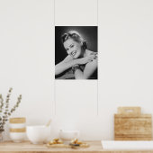 Glamoureuze vrouw poster (Keuken)