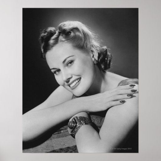Glamoureuze vrouw poster (Voorkant)