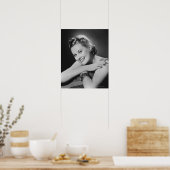 Glamoureuze vrouw poster (Keuken)
