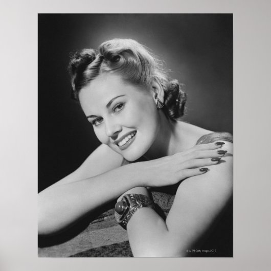 Glamoureuze vrouw poster (Voorkant)