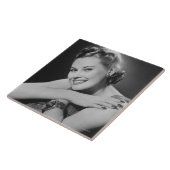 Glamoureuze vrouw tegeltje (Zijkant)