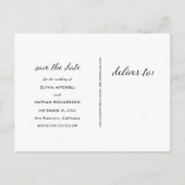 Glamoureuze Wereldkaart | Elegant Reizen Sla de da Aankondigingskaart (Achterkant)