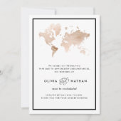 glamoureuze Wereldkaart | Huwelijksannulering Kaart (Voorkant)