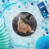 Glamoureuze Witch Kitten Papieren Bordje (Feest)
