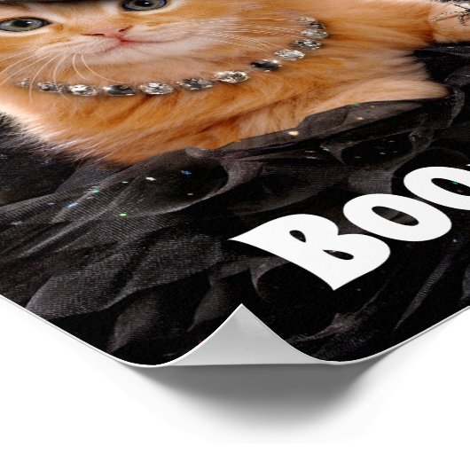 Glamoureuze Witch Kitten Poster (Hoek)