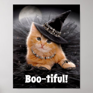 Glamoureuze Witch Kitten Poster
