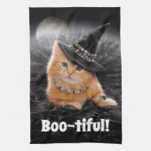 Glamoureuze Witch Kitten Theedoek (Verticaal)