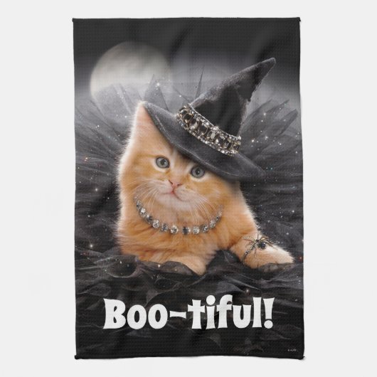 Glamoureuze Witch Kitten Theedoek (Verticaal)
