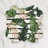 Glamoureuze zomer groen bruiloft dank u bedankjes labels (Achterkant)