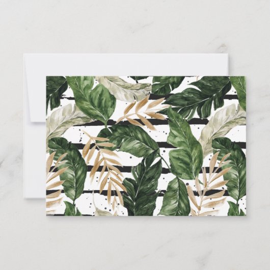 Glamoureuze zomergroen | De foto bewaart de Datum Save The Date (Achterkant)