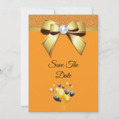 Glamourous Elegance Birthday Party Save The Date (Voorkant)