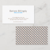 glamourpatroon visitekaartje (Voorkant / Achterkant)