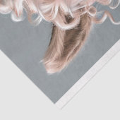 Glamours Roze Haired Llama Salon Dag Decoupage Tissuepapier (Detail)